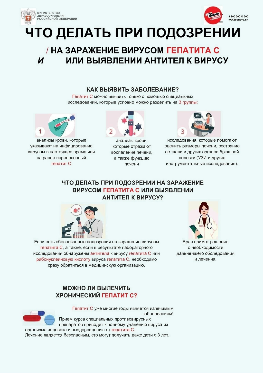 С 9 по 15 марта проходит Неделя по борьбе с заражением и распространением хронического вирусного гепатита С